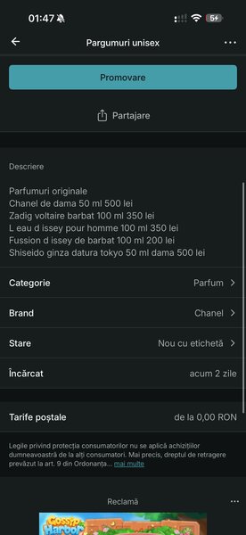 Parfumuri originale in tipla